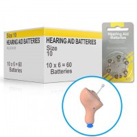 Hearing Aid Batteries for NANO800® Hearing Aid - Size 10 (60 pcs)