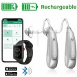 Rechargeable Wireless Bluetooth Hearing Aids with FREE Mobile App for iOS and Android - EarCentric Linkx