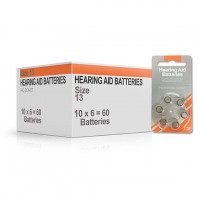 Size 13 Hearing Aid Batteries (box 60 pcs)