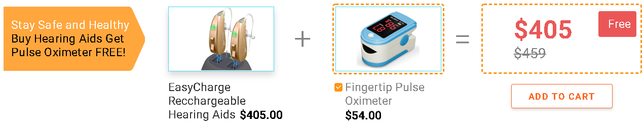 Buy EX2 Hearing Aids Get Pulse Oximeter FREE